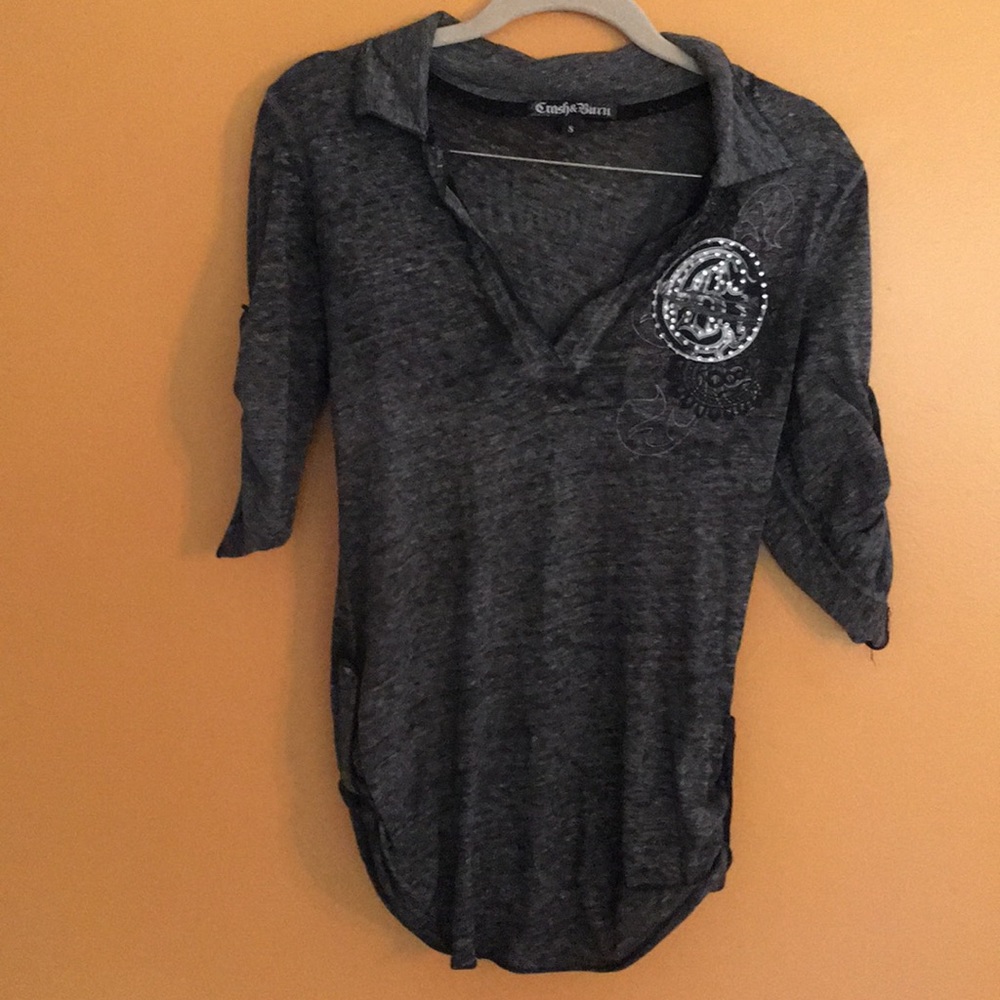 Crash and burn size small shirt